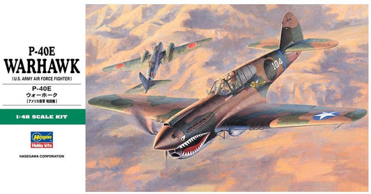 Hasegawa 09086 1/48 P-40E Warhawk (U.S. Army Air Force Fighter)