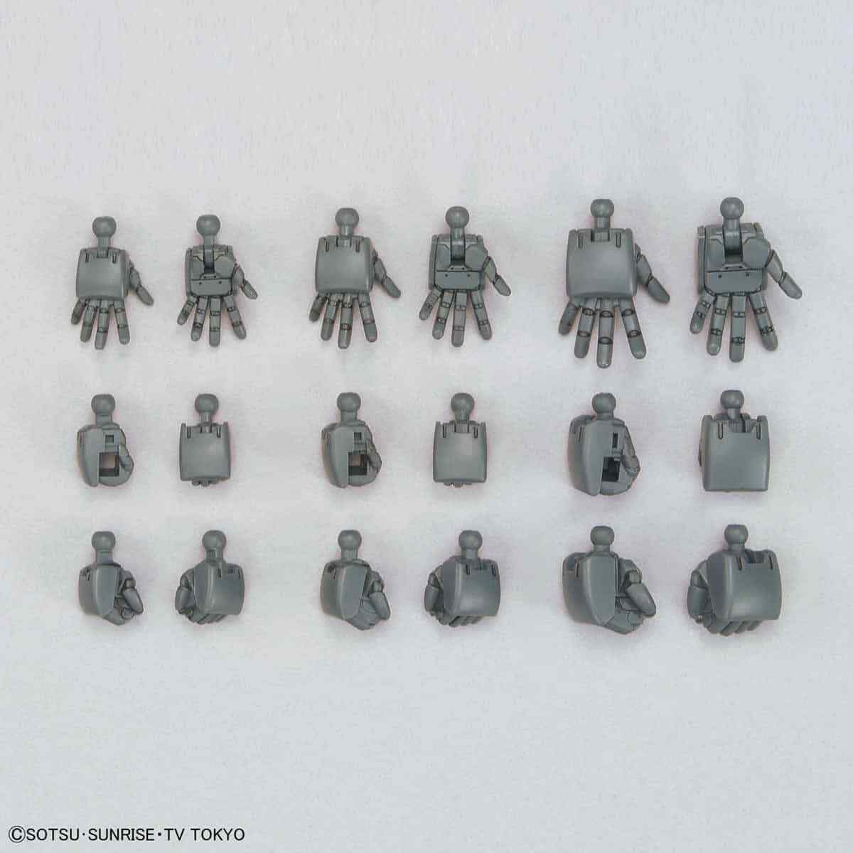Bandai 2443372 HGBC 1/144 #44 Build Hands (Round) L,M,S Gundam Build Divers