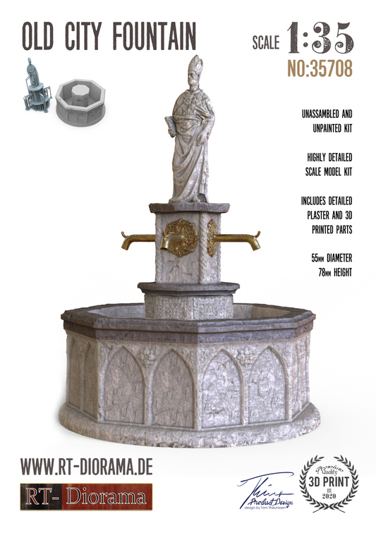 RT DIORAMA 35708 1/35 Old City Fountain