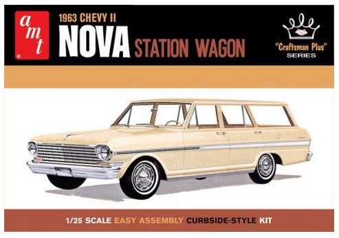 AMT 1202 1/25 1963 Chevy II Nova Station Wagon Craftsman Plus Series