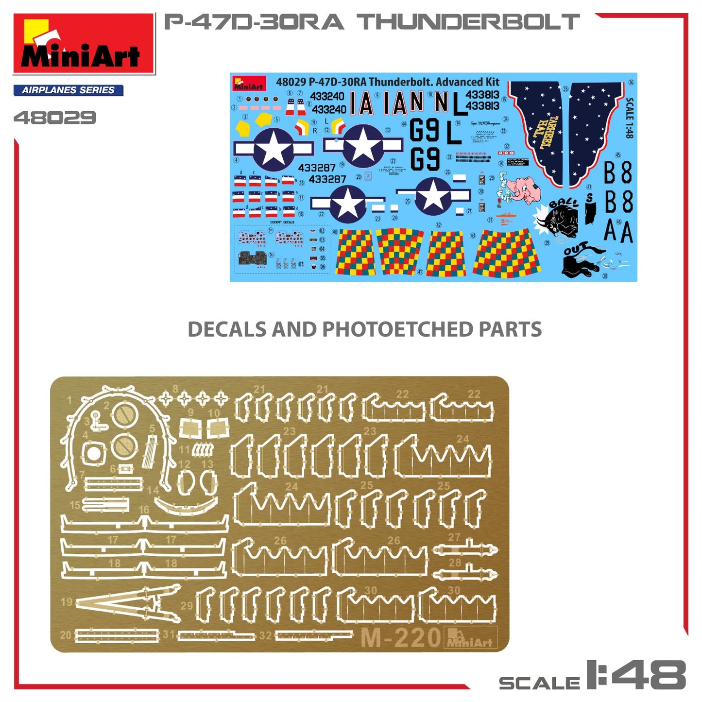 Miniart 48029 1/48 Republic P-47D-30RA Thunderbolt - Advanced Kit