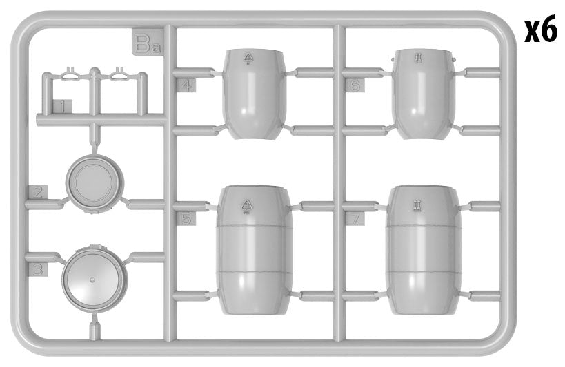 MiniArt 35590 1/35 Plastic Barrels & Cans
